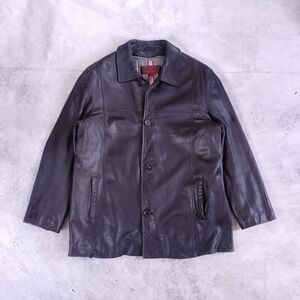 Danier Leather Button Up Heavy Jacket With Removable Liner